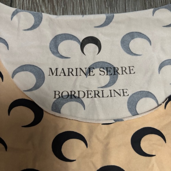 Marine Serre Beige Crescent Moon Long Sleeve Top - Picture 3 of 5